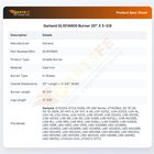 Garland GL1014900 Burner 20" X 5-3/8