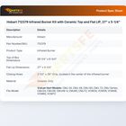 Hobart 712379 Infrared Burner Kit LIP 27" X 5-1/4"