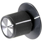 Hatco HT05.30.043.00 Black Pointer Knob W/white Indicator, 1-1/8" DIA, .187 FLAT RIGHT