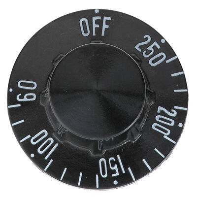 Antunes 2100130 Thermostat Knob 2-1/4" DIA Off-250&deg;-60&deg;F