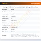 Montague 1400-1 Thermostat W/Dial KX 3/16" X 12"