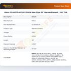 Hatco 02.08.105.00 208V 800W New Style 36" Warmer Element, .260" DIA