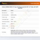 Hobart 419999-00002 Thermostat TC125 W/5/16" X 5" Bulb 48" CAP 3/8" MPT