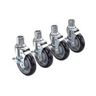 Krowne 28-151S Shelving Caster Set With 5" Locking Wheels