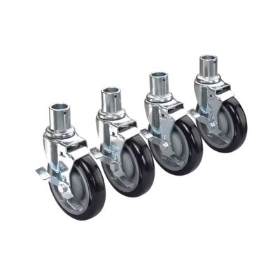 Krowne 28-151S Shelving Caster Set With 5" Locking Wheels