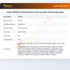 Hobart 409839-01 Natural Gas/LP Pilot Assembly W/ Electrode Igniter