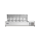 VITLIFE Commercial VVRX2000/380G 9-Pan Refrigerated Countertop Condiment Station