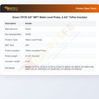 Groen 70178 3/8" MPT Water Level Probe, 4.44" Teflon Insulator