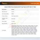 Hobart 13933 Flame Switch W/ 36" Cap Tube &  3/16" DIA X 2" Blub