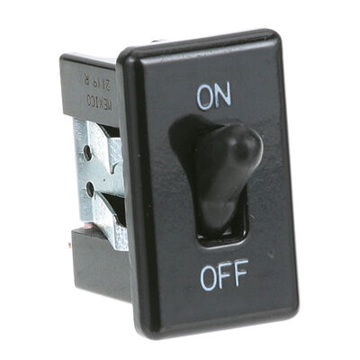 Bunn 4225-0002 Black Toggle Switch W/ 2 Terminals, 5/8" X 1-1/4" Hole Mount, On/off