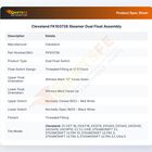 Cleveland FK103726  Steamer Dual Float Assembly
