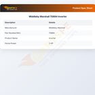 Middleby Marshall 70884 Gas Oven Inverter