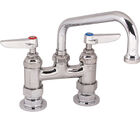 T&S Brass 0228 Deck Faucet 4" 6" Spout 1/2" FNPT In X 1/2" FNPT Out Lead Free 200