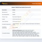 Hobart 118436 Float Switch Service Kit