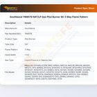 Southbend 1199576 NAT/LP Gas Pilot Burner W/ 3 Way Flame Pattern