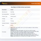 Star Mfg 2E-Z21562 Infinite Heat Switch