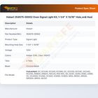 Hobart 354575-00002 Oven Signal Light Kit, 1-1/4" X 13/16" Hole,on& Heat