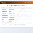 American Range A14019 Broiler Burner Infra-Red