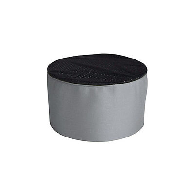 Allpoints 1880SLBK Kng Chef Hat Skull Cap Mesh, Slate