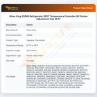 Silver King 20889 Refrigerator Temperature Control 8.7&deg;F To 39&deg;F 36.5" CAP