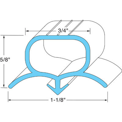Silver King 62806 Hopper Gasket 10" X 18 1/2"