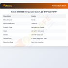 Kairak 3095033 Refrigerator Gasket, 20-9/16"X22-15/16"