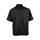 Allpoints 2240BKBKM KNG M Active Chef Shirt Black SS