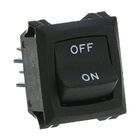 Blodgett BL19619 Black DPST Rocker Switch