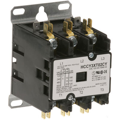 Hatco 02-01-011 3-Pole Contactor 30/40A 120V