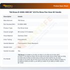 T&S Brass B-0068-HMS 68" S/S Pre Rinse Flex Hose W/ Handle