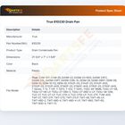 True 810230 Reach-In Refrigerator Drain Pan
