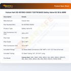 Vulcan Hart 00-957893-000G1 720719 BASO Safety Valve Kit 36 & 48RR