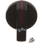 Star Mfg 2R-Z1274 Thermostat Indicator Knob W/Red Line & Stop Black Screw/Stud 2-1/4" DIA MOUNT 0.187"