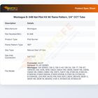 Montague B-34B Nat Pilot Kit W/ flame Pattern, 1/4" CCT Tube