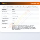Garland CK1757998 Oven Door Roller Strike Assembly 3-1/8" X 1-1/2" Plate