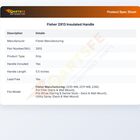 Fisher 2913 Insulated Handle