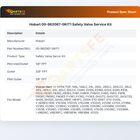 Hobart 00-962067-0KIT1 Safety Valve Service Kit