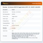 Roundup - AJ Antunes 401K115 Toggle Switch DPST 1/2" 20A/250V ON/OFF