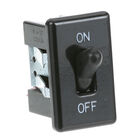 Star Mfg 8943 Black Toggle Switch W/ 2 Terminals, 5/8" X 1-1/4" Hole Mount, On/off