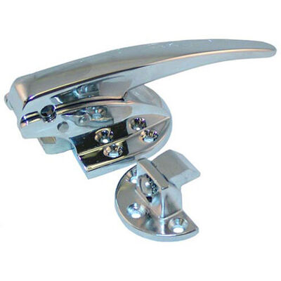 Kason 0930A00004 Mechanical Latch Strike W/o Lock, Polished Chrome, 3/8"offset
