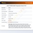 Hobart 353589-00001 Temperature Probe 1/4"X4"