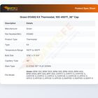 Groen 013482 KX Thermostat 100-450&deg;F 36" CAP