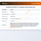 Star Mfg 2E-60126101 21" Long Ignition Wire W/ Degree Boot