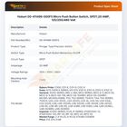 Hobart 00-411496-000F5 Micro Push Button Switch, SPDT;20 AMP, 125/250/480 Volt