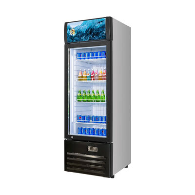VITLIFE Commercial VSC488VCW 28" 1-Glass Door Merchandiser Refrigerator w/ Canopy, 16.5 cu. Ft.