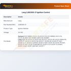 Lang 2J80300-21 Ignition Control