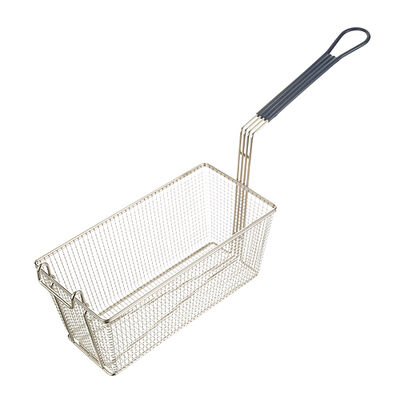Hobart 410737-00005 Twin Size Fryer Basket, 13-1/4 "L X 6-5/8" W X 6" H, Coated Handle