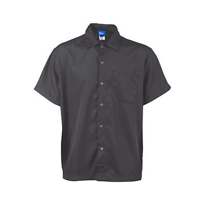 Allpoints 25522XL KNG Frontsnap Cook Shirt  2XL Slate