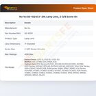 Nu-Vu 50-10210 3" DIA Lamp Lens, 2-3/8 Screw On