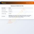 Manitowoc 30-0593-9 Air Filter